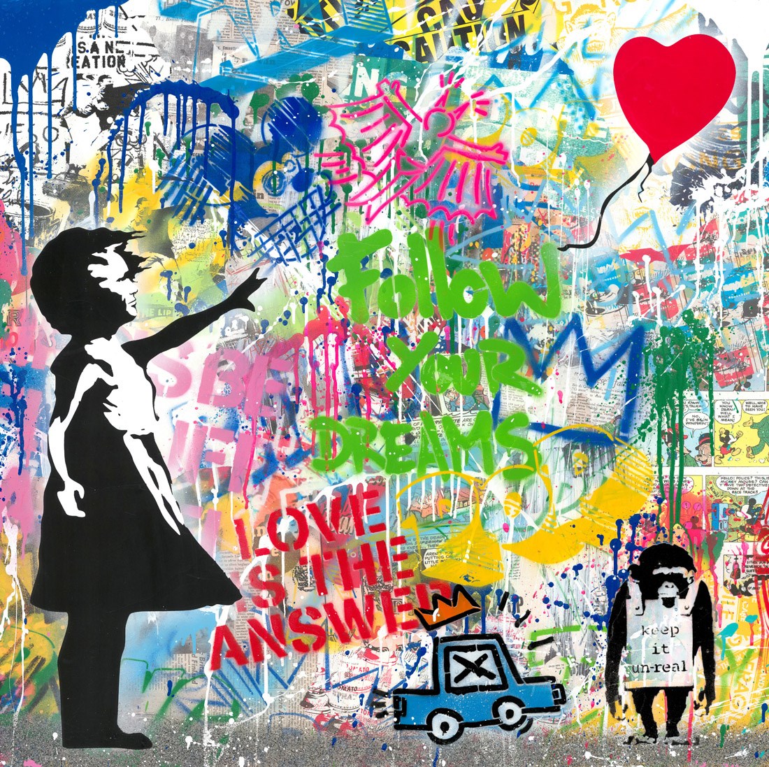 Balloon Girl by Mr. Brainwash | Whitewall Galleries